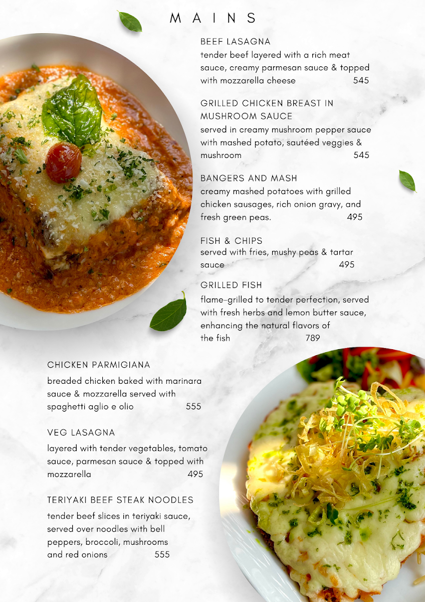 Menu - Poems Cafe photo 7